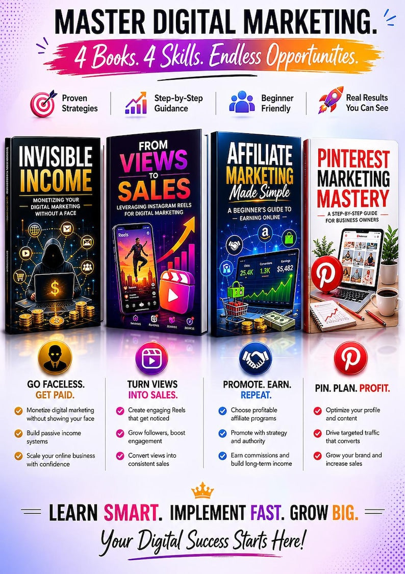 The Complete Guide To Faceless Digital Marketing Ebook with PLR and MRR, Learn and Resell Done-For-You Faceless Marketing Guide